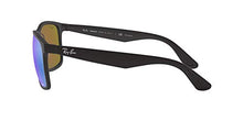 Load image into Gallery viewer, Ray-Ban Men's RB4264 Chromance Sunglasses, Matte Black/Polarized Blue Mirror, 58 mm
