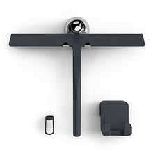 Load image into Gallery viewer, GÜTEWERK Shower Squeegee Black 9 in - incl. Chrome Suction Cup Hook - Stainless-Steel core - Silicone Rubber squeegees for Bathroom Cleaning Window Screen Bath Wiper Cleaner Glass Door Blade Showers