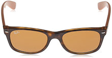 Load image into Gallery viewer, Ray-Ban RB2132 New Wayfarer Square Sunglasses, Matte Havana/B-15 Brown, 55 mm