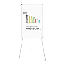 Load image into Gallery viewer, VIZ-PRO Light Melamine Tripod Whiteboard/Flipchart Easel, 24" W x 36" L