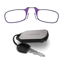 Load image into Gallery viewer, ThinOptics unisex adult Keychain Case + Reading Glasses, Purple, 44 mm US
