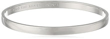 Load image into Gallery viewer, kate spade new york "Idiom Bangles" Find The Silver Lining Solid Bangle Bracelet