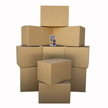 Load image into Gallery viewer, uBoxes Moving Box Combo Pack - 4 Smalls, 6 Mediums, & Moving Labels
