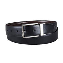 Load image into Gallery viewer, Kenneth Cole REACTION Men's 1 1/4 in. Feather Edge Dress Reversible Belt, Black/Burgundy, 40