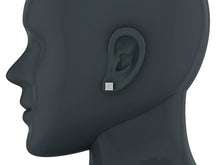 Load image into Gallery viewer, Sharp & Edgy Square Cluster Diamond Earrings 0.53 ctw 14K White Gold (G, SI)