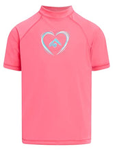 Load image into Gallery viewer, Kanu Surf Girls' Karlie UPF 50+ Sun Protective Rashguard Swim Shirt, Seafoam Neon Pink, 12