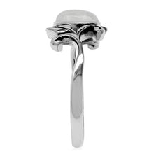 Load image into Gallery viewer, Silvershake 8X6mm Natural Oval Shape Moonstone 925 Sterling Silver Leaf Vintage Inspired Ring Size 8