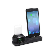 Load image into Gallery viewer, ACHICOO 3 in 1 Charging Dock Holder for i-Phone X 8 7 Silicone Charging Stand Dock Station for A-pple Watch Air-Pods Electronic Phone Computer Products for Travel/Work
