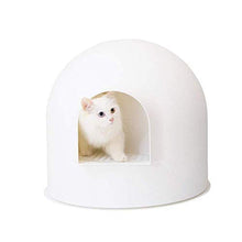 Load image into Gallery viewer, pidan Studio Snow House Igloo Cat Litter Box, Red Dot Design Award Winner, White