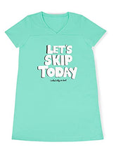 Load image into Gallery viewer, Smart & Sexy Women's V-Neck Oversized Sleep Shirt, Edward Green Let's Skip Today, 3X