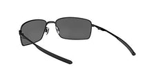 Load image into Gallery viewer, Oakley Men's OO4075 Square Wire Rectangular Sunglasses, Polished Black/Prizm Black, 60 mm