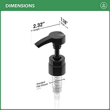 Load image into Gallery viewer, Bar5F Universal Pumps for Shampoo, Conditioner, Gel, Body Wash, etc, For 1 Liter/33.8 Ounce/1000ml Bottles, set of 2, Black & White