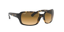 Load image into Gallery viewer, Ray-Ban Women's RB4068 Sunglasses, Light Havana/Brown Gradient, 60 mm