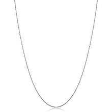 Load image into Gallery viewer, Kooljewelry Solid 10k White Gold Dainty Rope Chain Necklace (0.7 mm, 20 inch)