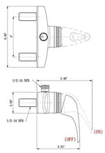 Load image into Gallery viewer, Dura Faucet RV Shower Faucet Valve Diverter (DF-SA150-CP) and Hand Held Shower Head and Hose Kit (DF-SA400K-CP) Bundle (Chrome)