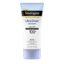 Load image into Gallery viewer, Neutrogena Ultra Sheer Dry-Touch Sunscreen Lotion, Broad Spectrum SPF 100 UVA/UVB Protection, Lightweight Water Resistant, Non-Comedogenic & Non-Greasy, 5 fl. oz