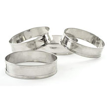 Load image into Gallery viewer, Norpro 3776 Stainless Steel English Muffin Rings, Set of 4, sylver