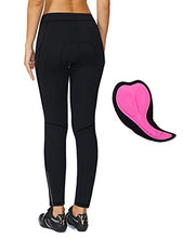 Load image into Gallery viewer, BALEAF Women's Padded Bike Pants Leggings Cycling Tights Padding Leg Zipper Biking Bicycle Biker Riding Winter Gear Black Size M