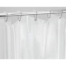 Load image into Gallery viewer, iDesign Vinyl Plastic Long Shower Curtain Liner, Mold and Mildew Resistant Plastic Shower Curtain for use Alone or With Fabric Curtain, 54" x 78" Inches, Clear