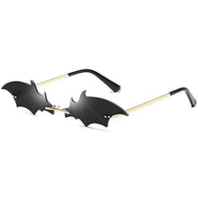 Load image into Gallery viewer, Fashion men's women bat sunglasses vintage frameless Mirror Rimless Sun Glasses Unique Sunglasses UV400