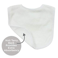 Load image into Gallery viewer, Neat Solutions 2-Ply Knit Terry Solid Color Feeder Bibs in White - 10 Pack