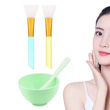 Load image into Gallery viewer, Aivwis Face Mask Mixing Bowl Set, DIY Facemask Mixing Tool Sets, Include Facial Mask Mixing Bowl Stick Spatula Silicone Cream Mask Brushes, Pack of 7 (Green)