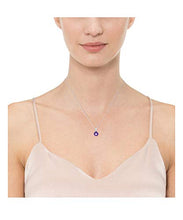 Load image into Gallery viewer, Amazon Essentials Sterling Silver Round Cut African Amethyst Birthstone Pendant Necklace (February), 18"