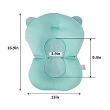 Load image into Gallery viewer, FIZZEEY Baby Bathtub for Newborn to Toddler - Baby Portable Bathtub for Toddler 1-3 w/Ridge Protection pad, Blue