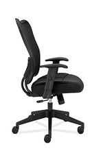 Load image into Gallery viewer, HON Wave Mesh High-Back Task Chair, with Height-Adjustable Arms, in Black (HVL702)
