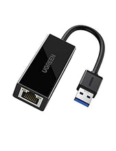Load image into Gallery viewer, UGREEN USB Ethernet Adapter USB 3.0 to 10 100 1000 Gigabit Ethernet LAN Network Adapter Ethernet Compatible with Nintendo Switch MacBook Surface Pro Laptop PC Black