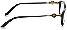 Load image into Gallery viewer, Versace Eyeglasses VE3206 VE/3206 GB1 Black/Gold Full Rim Optical Frame 54mm