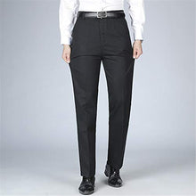 Load image into Gallery viewer, Andongnywell Men's High Rise Skinny Stretchy Pants Slim Fit Slacks Tapered Trousers with Hidden Waist (Dark Gray,30)