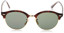 Load image into Gallery viewer, Ray-Ban Unisex-Adult RB4246 Clubround Sunglasses, Red Havana/Polarized Green, 51 mm