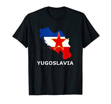 Load image into Gallery viewer, Yugoslavia Map and Flag T-Shirt