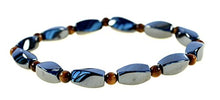 Load image into Gallery viewer, Beautiful Magnetic Black Hematite & Tiger Eye Gemstone Bracelet -Good for Healing, Increases Energy, Arthritis Pain Relief Suits Both Men & Women by PURPLE WHALE