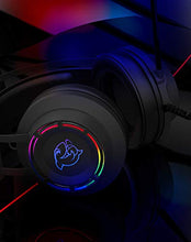 Load image into Gallery viewer, Ajazz DHG160 Gaming Headset PS4 Headset with 7.1 Surround Sound, DOUYU Gaming Headset w/Noise Canceling Microphone, RGB Light, Compatible with PS4/Switch/PC/PS3/Mac/Laptop, Black