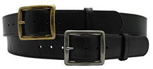 Load image into Gallery viewer, Handmade Heavy Duty Black Leather Belt 1-1/2" Genuine Men Leather Belt Solid Buckle, Leather Dress Belt, Birthday Gift, Fathers Day, Big Belt and Tall, Personalized Free, Proudly Made in USA