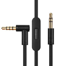 Load image into Gallery viewer, Replacement Audio Cable Cord Wire,Compatible with Beats Headphones Studio Solo Pro Detox Wireless Mixr Executive Pill with in Line Mic and Control (Black)