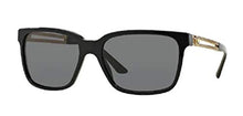Load image into Gallery viewer, Versace VE4307 GB1/87 58M Black/Grey Square Sunglasses For Men+FREE Complimentary Eyewear Care Kit
