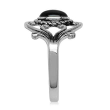 Load image into Gallery viewer, Silvershake Genuine Black Onyx 925 Sterling Silver Victorian Style Rope Ring Size 6