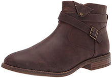 Load image into Gallery viewer, Clarks Women's Camzin Dime Ankle Boot, Dark Brown Leather, 8.5