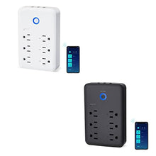 Load image into Gallery viewer, Smart Plug Outlet Extender, WiFi Surge Protector Power Strip Work with Alexa, Google Home, Wall Outlet with 6 Outlets and 3 USB Ports, Wall Adapter Plug Receptacles,15A/1800W hite
