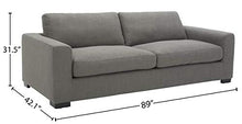 Load image into Gallery viewer, Amazon Brand - Stone & Beam Westview Extra-Deep Down-Filled Sofa Couch, 89"W, Smoke