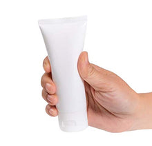 Load image into Gallery viewer, 12 PCS 100ML 3.4OZ White Plastic Soft Squeeze Hose Bottle Cosmetic Facial Care Tolietry Packing Vial Container with Flip Cap Cream Lotion Sample Dispense Tube for Travel Home Use