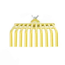 Load image into Gallery viewer, DocaPole 4 inch Roof Rake & Shrub Rake // Extension Pole Roof Rake Attachment // for Roof Raking and Detailed Shrub Raking Under Bushes and in Flower Beds // Flower Bed Rake // Small Rake Attachment