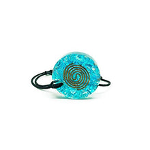 Load image into Gallery viewer, Pura Esprit Orgonite Orgone Pendant- Handmade Aquamarine Orgone Energy Generator Chakra Healing Natural Crystal Pendant Necklace for – Emf Protection Reiki Healing Meditation Jewelry