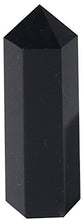 Load image into Gallery viewer, Luckeeper Healing Crystal Wands | 2" Black Obsidian| 6 Faceted Reiki Chakra Meditation Therapy
