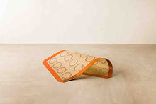 Load image into Gallery viewer, Silpat Perfect Macaron Non-Stick Silicone Baking Mat, 11-5/8" x 16-1/2", Orange
