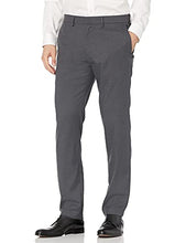 Load image into Gallery viewer, Kenneth Cole REACTION Men's Shadow Check Stretch Slim Fit Dress Pant, Charcoal, 34Wx30L