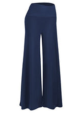 Load image into Gallery viewer, Arolina Women's Stretchy Wide Leg Palazzo Lounge Pants (Navy Blue,L)